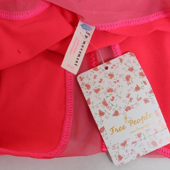 Free People Movement Mesh Hot Pink Crop Top - Picture 4 of 7